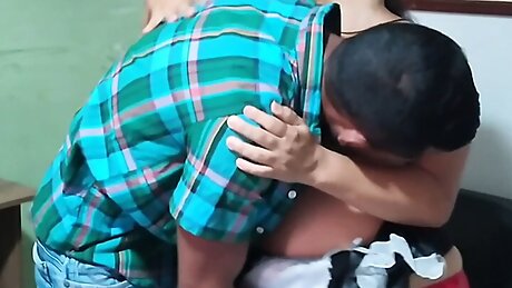 The slut wants to fuck and looks for me in my office whenever she wants. Pt2