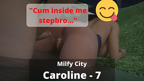 Fucking Stepsister Caroline From Milfy City And Penetrating Her With His Ultimate Potent Seed - Milfy City - Caroline 7