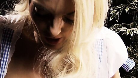 Pretty babe with shaved pussy is ready to fuck and get facial for finale