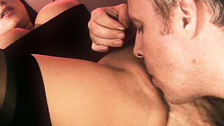 Kinky dude films busty brunette babe riding his cock